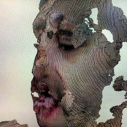 Interrupted 3D scan by artist Paul Coombs